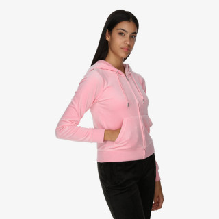 JUICY COUTURE Majica s kapuljačom na patent ROBERTSON 