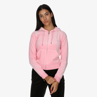 JUICY COUTURE Majica s kapuljačom na patent ROBERTSON 
