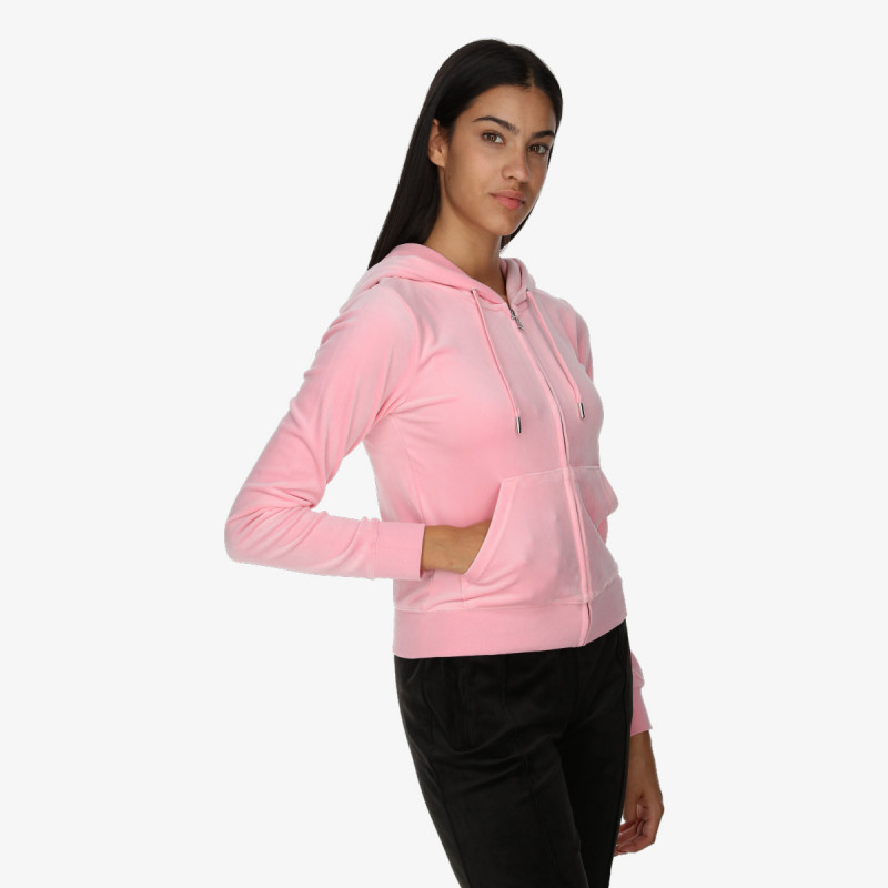 JUICY COUTURE Majica s kapuljačom na patent ROBERTSON 