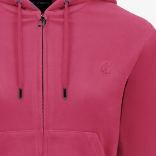 JUICY COUTURE Majica s kapuljačom na patent ROBERTSON CLASS 