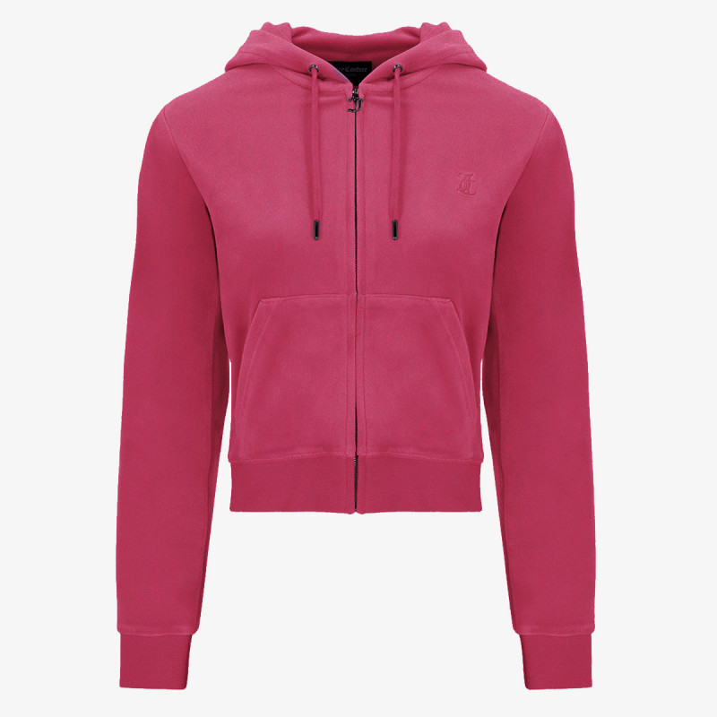 JUICY COUTURE Majica s kapuljačom na patent ROBERTSON CLASS 
