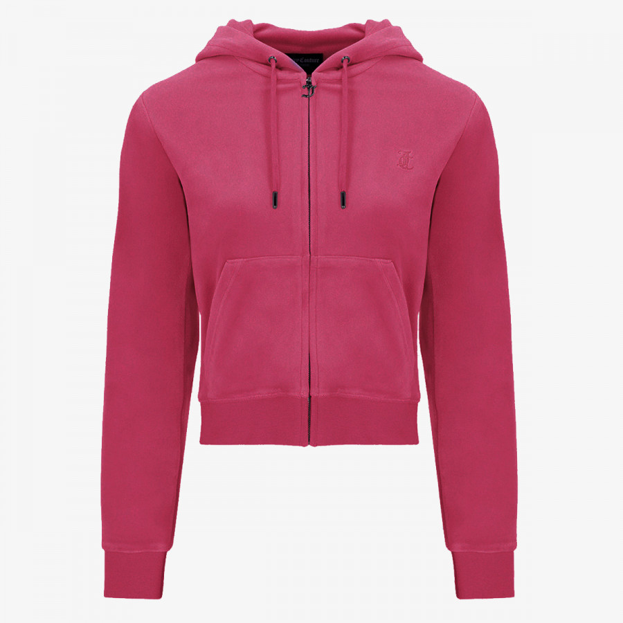 JUICY COUTURE Majica s kapuljačom na patent ROBERTSON CLASS 