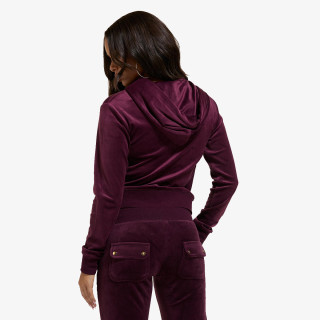 JUICY COUTURE Majica s kapuljačom na patent ROBERTSON GOLD 