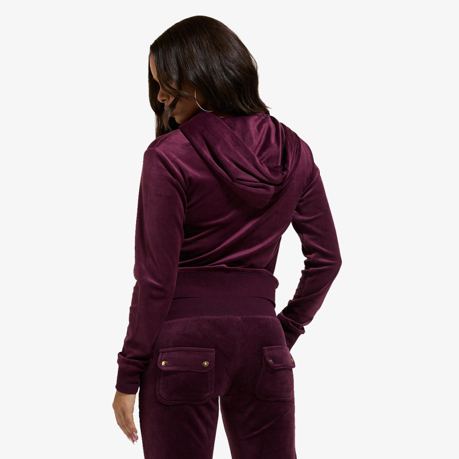 JUICY COUTURE Majica s kapuljačom na patent ROBERTSON GOLD 