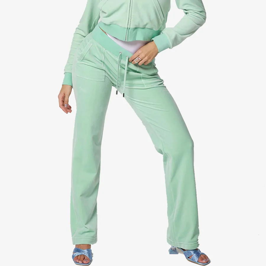 JUICY COUTURE Donji dio trenirke STRAIGHT LEG TRACK PANT WITH POCKET 