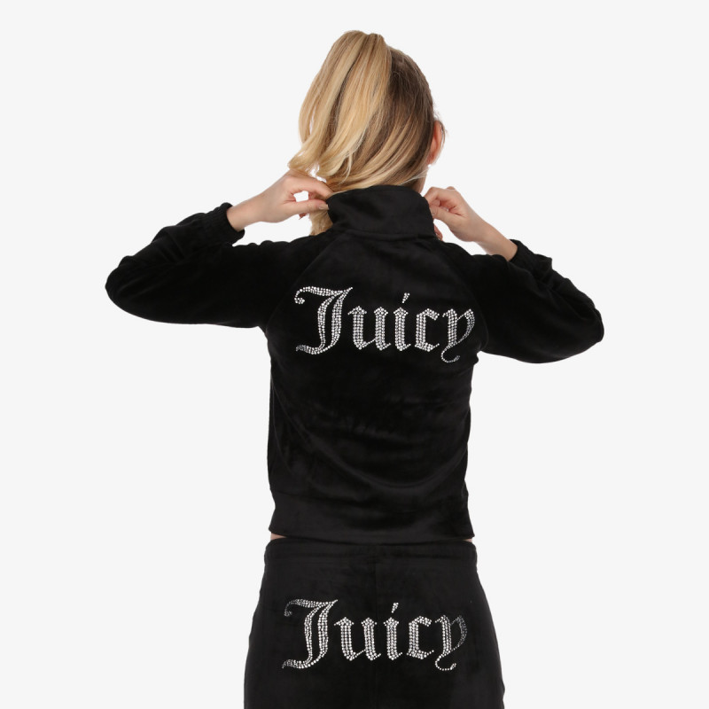 JUICY COUTURE Majica dugih rukava s patentom TANYA TRACK TOP 