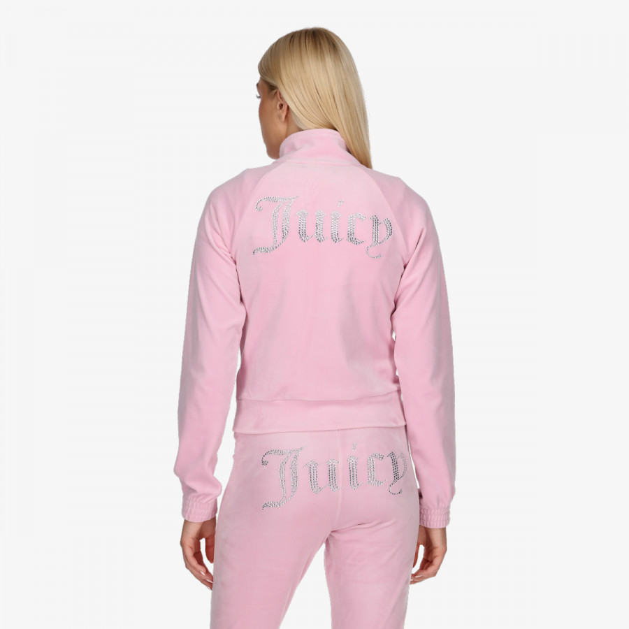 JUICY COUTURE Majica dugih rukava s patentom TANYA TRACK TOP 