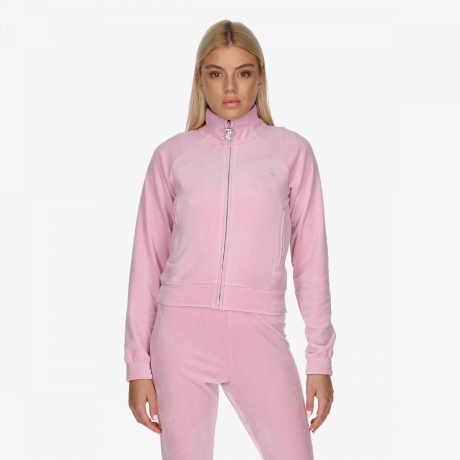 JUICY COUTURE Majica dugih rukava s patentom TANYA TRACK TOP 