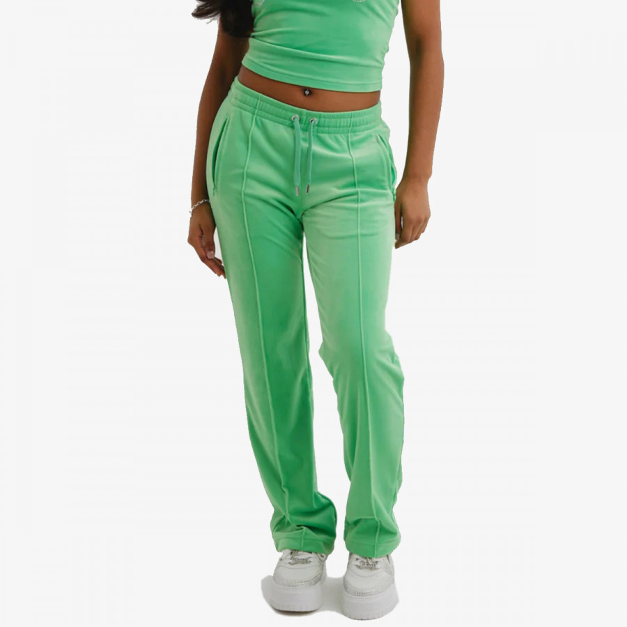 JUICY COUTURE Donji dio trenirke VELOUR TRACK PANT WITH DIAMANTE BRANDIN 