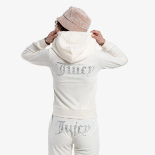 JUICY COUTURE Majica s kapuljačom na patent MINI MIXED CRYSTAL ROBERTSON 