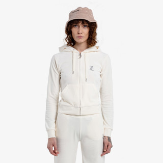 JUICY COUTURE Majica s kapuljačom na patent MINI MIXED CRYSTAL ROBERTSON 