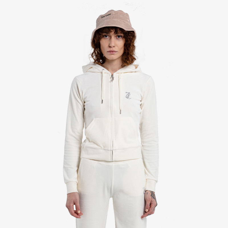 JUICY COUTURE Majica s kapuljačom na patent MINI MIXED CRYSTAL ROBERTSON 