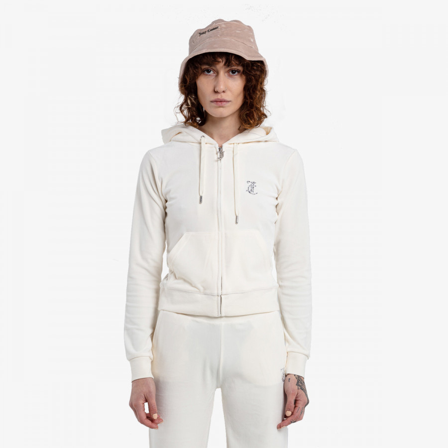 JUICY COUTURE Majica s kapuljačom na patent MINI MIXED CRYSTAL ROBERTSON 