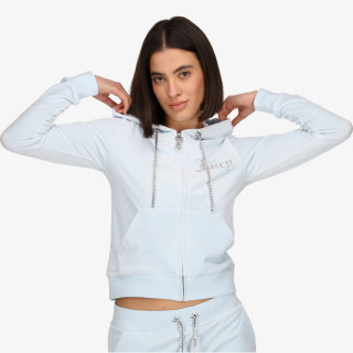JUICY COUTURE Majica s kapuljačom na patent DIAMANTE TRIM ROBERTSON 