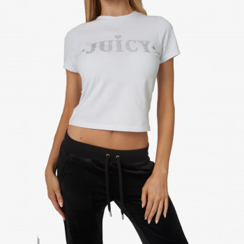 JUICY COUTURE Majica kratkih rukava FITTED T-SHIRT WITH RODEO JUICY DIAMANTE 