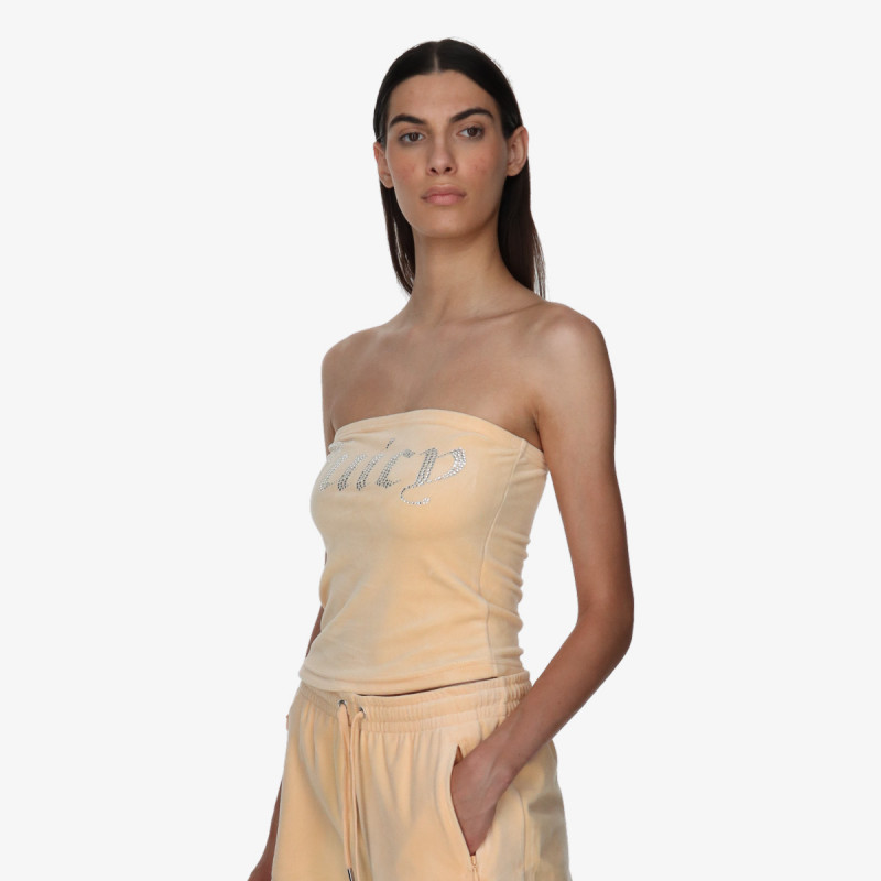 JUICY COUTURE Top Velaur Bandeau Boob Tube 
