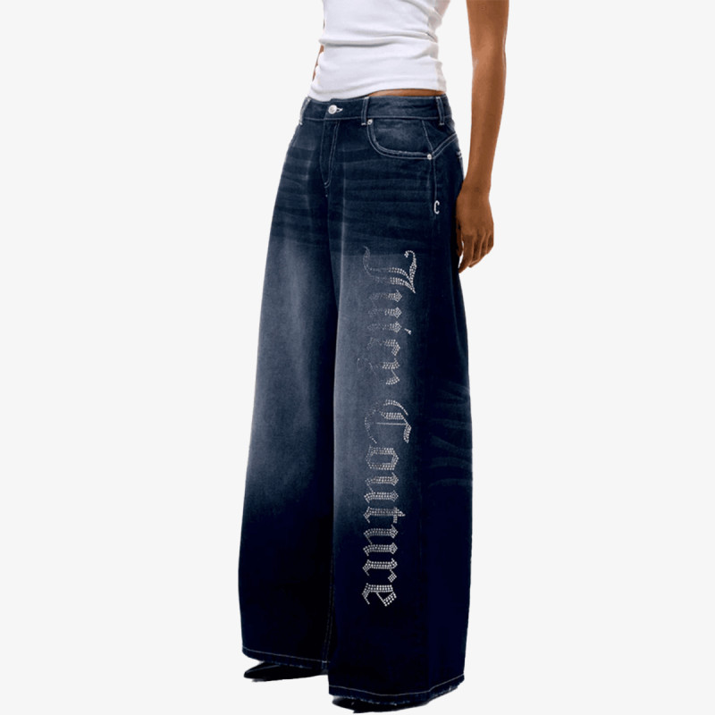 JUICY COUTURE Donji dio trenirke DIA WIDE LEG 