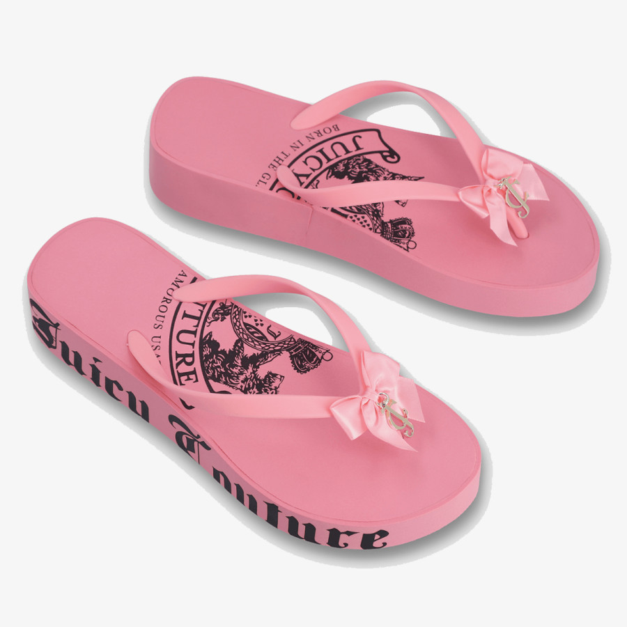 JUICY COUTURE Natikače HERITAGE CREST EVA WEDGE SLIDE 