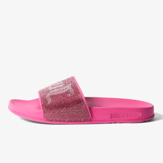 JUICY COUTURE Natikače DIAMANTE BRANDED SLIDE 