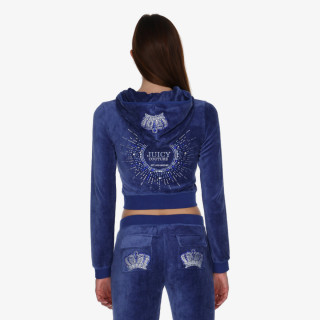 JUICY COUTURE Majica s kapuljačom na patent Robyn 