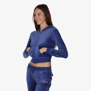 JUICY COUTURE Majica s kapuljačom na patent Robyn 