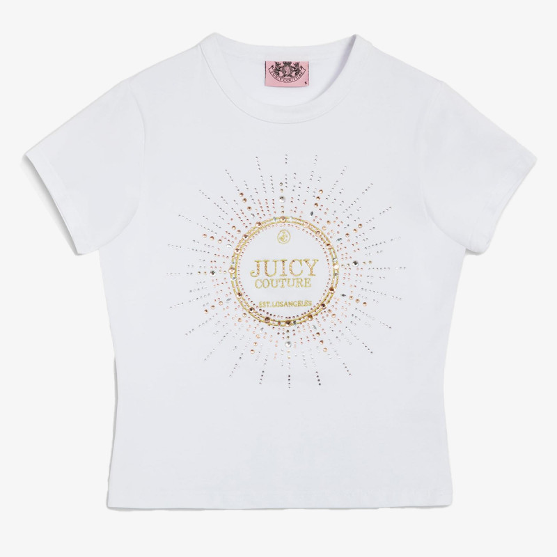 JUICY COUTURE Majica kratkih rukava HERITAGE CROWN 