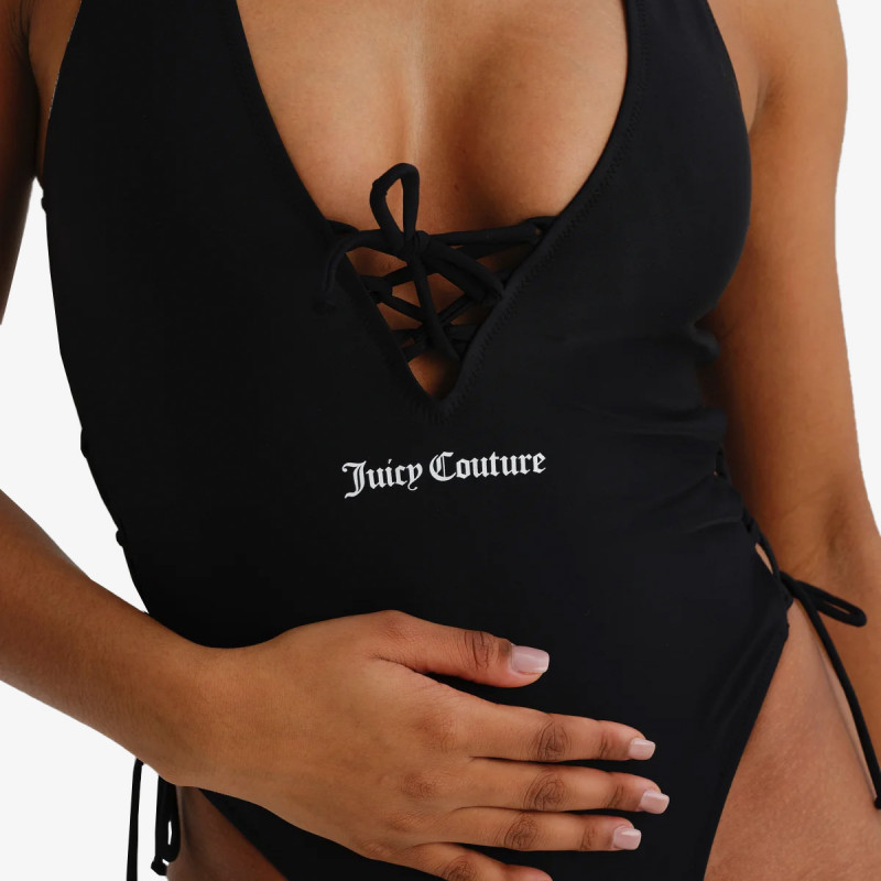 JUICY COUTURE Bikini Black Lattice One Piece 