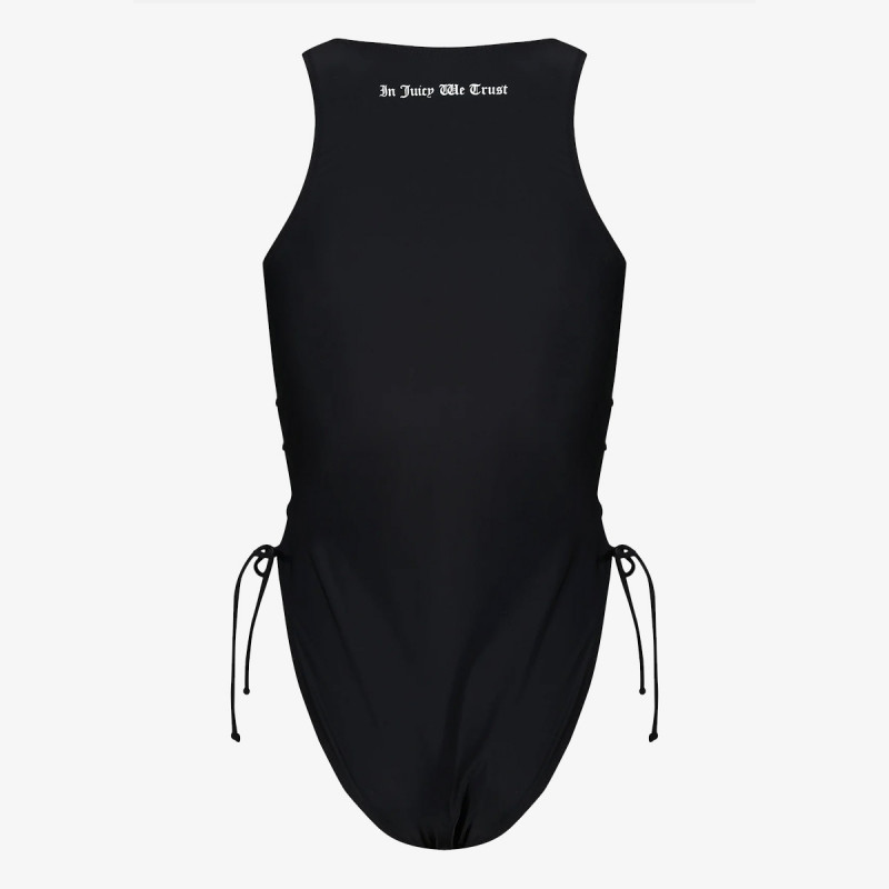 JUICY COUTURE Bikini Black Lattice One Piece 