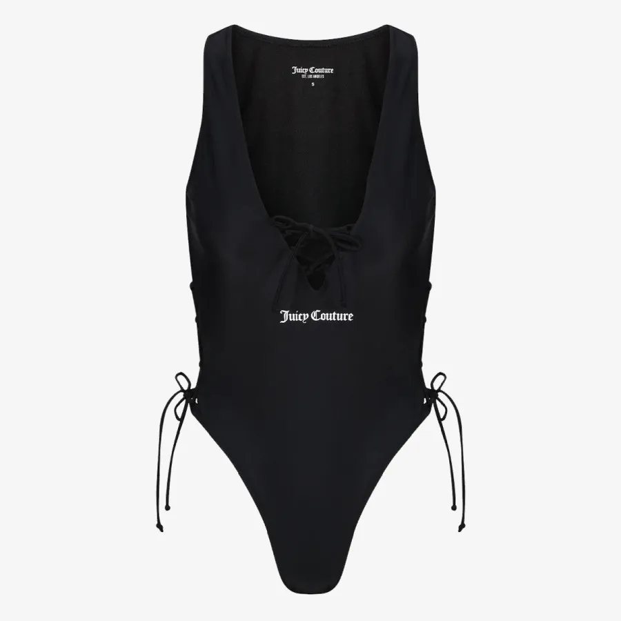 JUICY COUTURE Bikini ONE PIECE SWIMSUIT WITH LATTICE DETAIL 