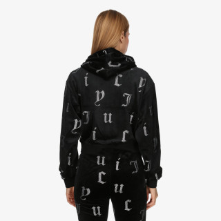 JUICY COUTURE Majica s kapuljačom na patent Nala 