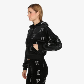 JUICY COUTURE Majica s kapuljačom na patent Nala 