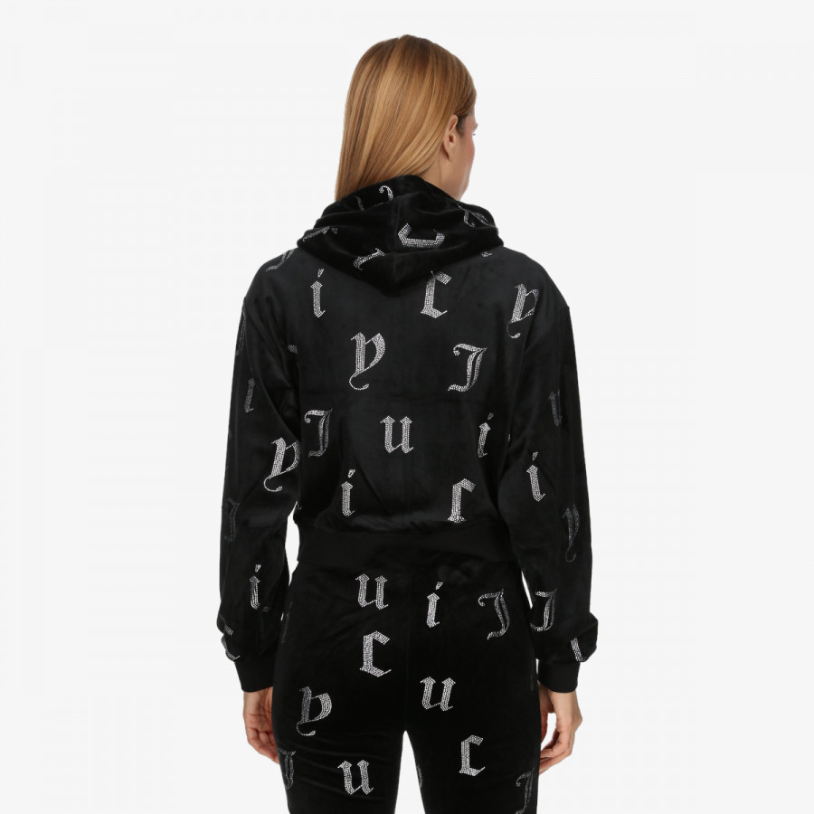 JUICY COUTURE Majica s kapuljačom na patent Nala 