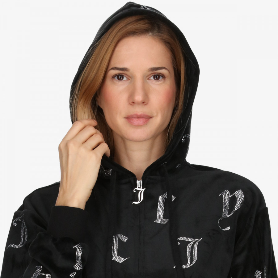JUICY COUTURE Majica s kapuljačom na patent Nala 
