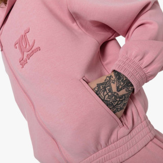 JUICY COUTURE Majica s kapuljačom na patent TINA VELVET STITCH 