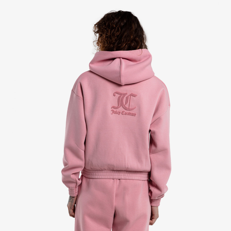JUICY COUTURE Majica s kapuljačom na patent TINA VELVET STITCH 
