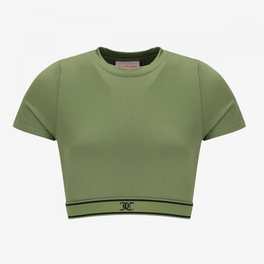 JUICY COUTURE Majica kratkih rukava RAYON RIB SHORT SLEEVE TOP 