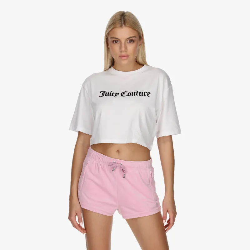 JUICY COUTURE Top 3D CROPPED TEE 