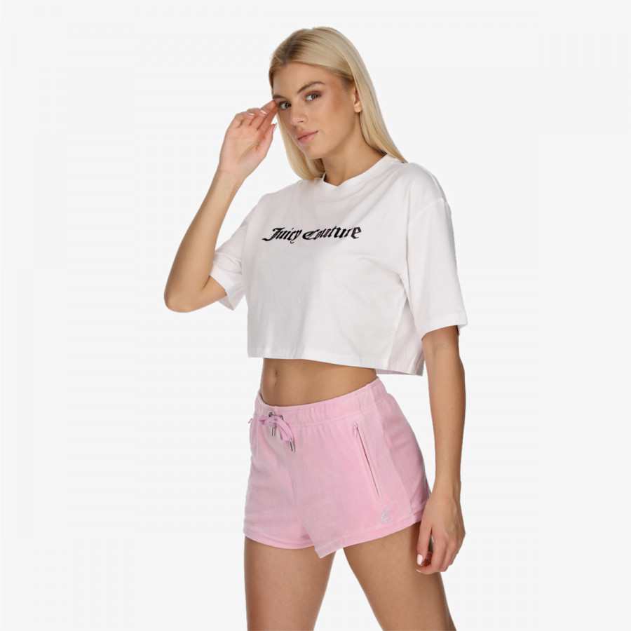 JUICY COUTURE Top 3D CROPPED TEE 