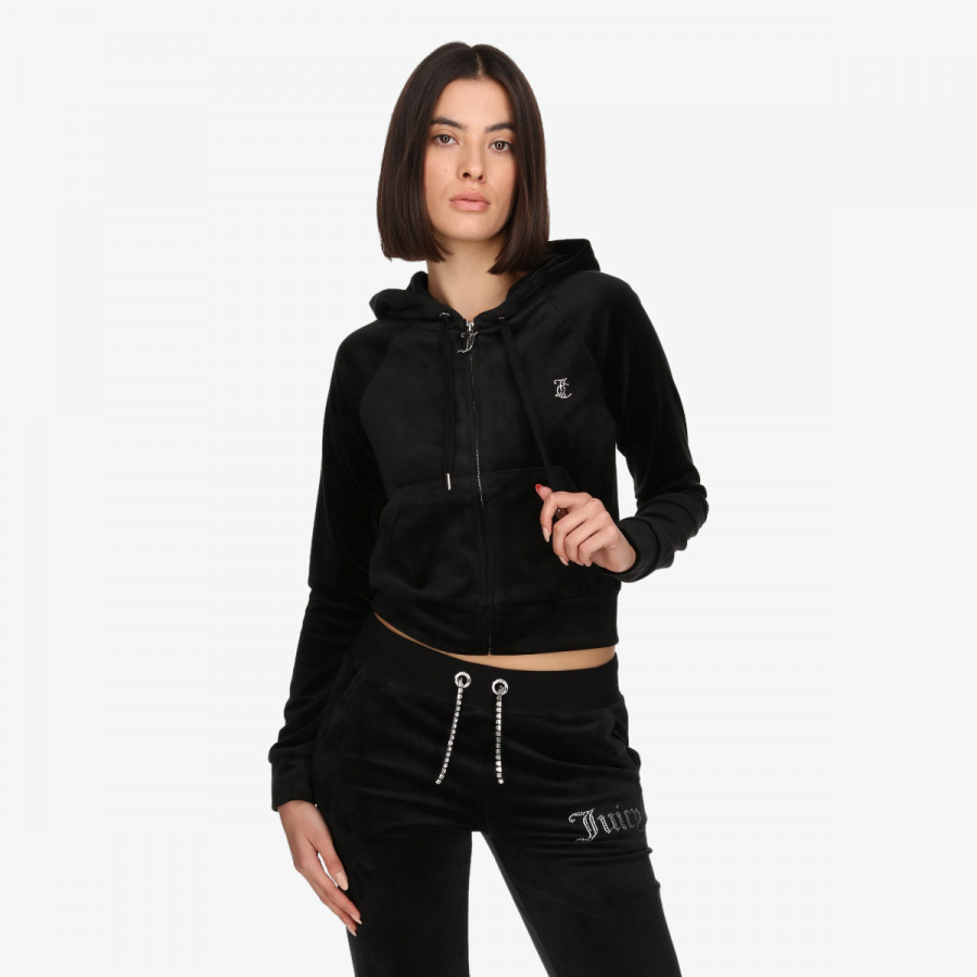 JUICY COUTURE Majica s kapuljačom na patent Madison 