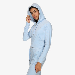 JUICY COUTURE Majica s kapuljačom na patent CLASSIC VELOUR 