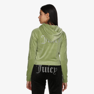 JUICY COUTURE Majica s kapuljačom na patent MADISON HOODIE 