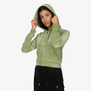 JUICY COUTURE Majica s kapuljačom na patent MADISON HOODIE 