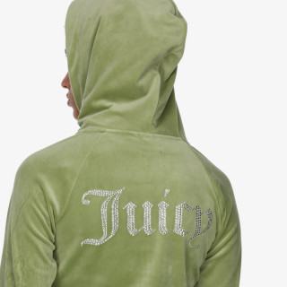 JUICY COUTURE Majica s kapuljačom na patent MADISON HOODIE 