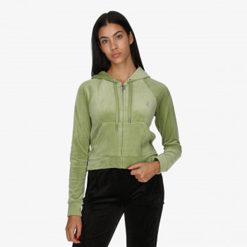 JUICY COUTURE Majica s kapuljačom na patent MADISON HOODIE 