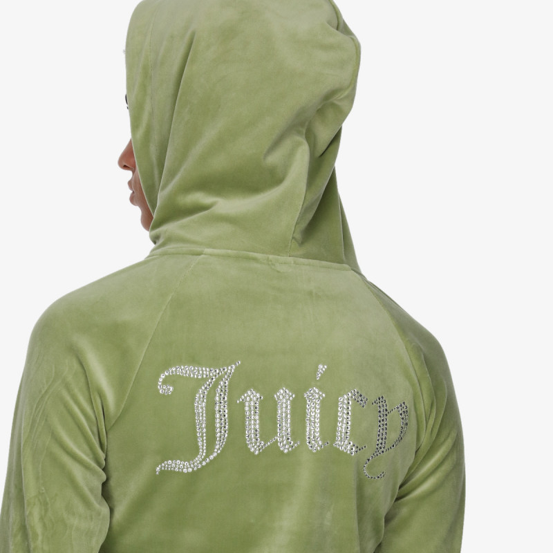 JUICY COUTURE Majica s kapuljačom na patent MADISON HOODIE 