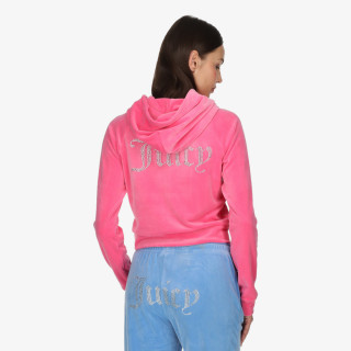 JUICY COUTURE Majica s kapuljačom na patent Madison 