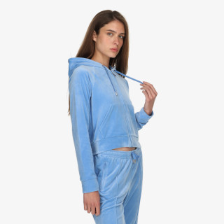 JUICY COUTURE Majica s kapuljačom na patent CLASSIC VELOUR 