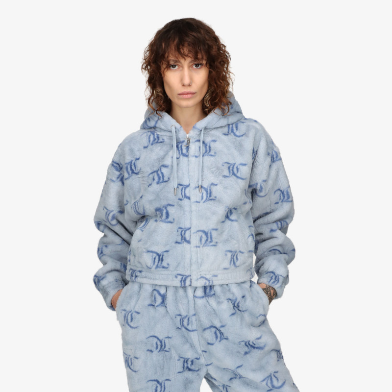 JUICY COUTURE Majica s kapuljačom na patent FUR MADONNA 
