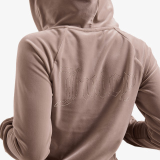 JUICY COUTURE Majica s kapuljačom na patent MADISON COL OUT 