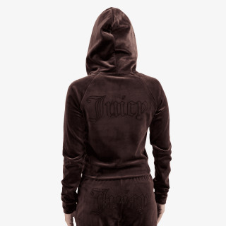 JUICY COUTURE Majica s kapuljačom na patent MADISON 